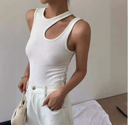 Off-Shoulder Strap Tank Top