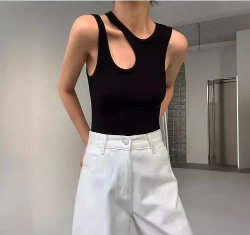 Off-Shoulder Strap Tank Top